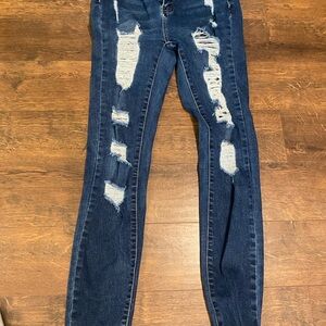 Distressed Blue Women's Jeans